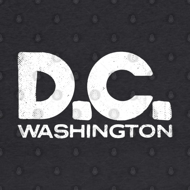 Washington D.C. Vintage Typography by Commykaze